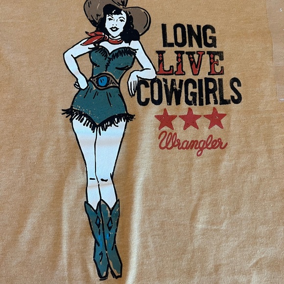 Wrangler Retro Long Live Cowgirls T-Shirt - Picture 5 of 5